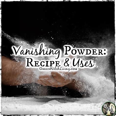 Vanishing powder magic: a journey into the supernatural